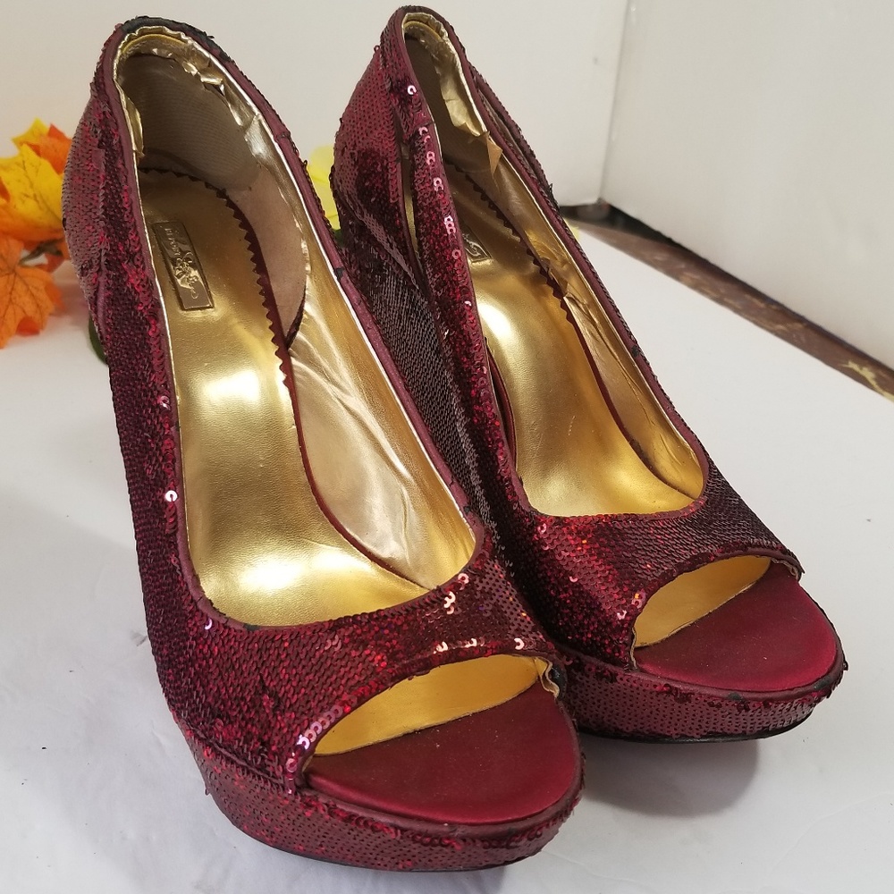 Platform heels REPORT Signatures Red Glitter